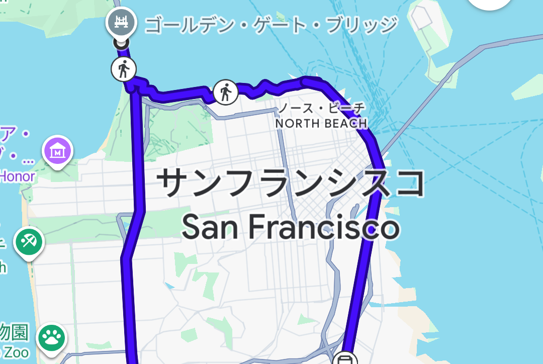 世界一周2日目、サン・フランシスコベイを散策