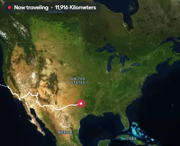 世界一周10日目、遂にダラスへ！